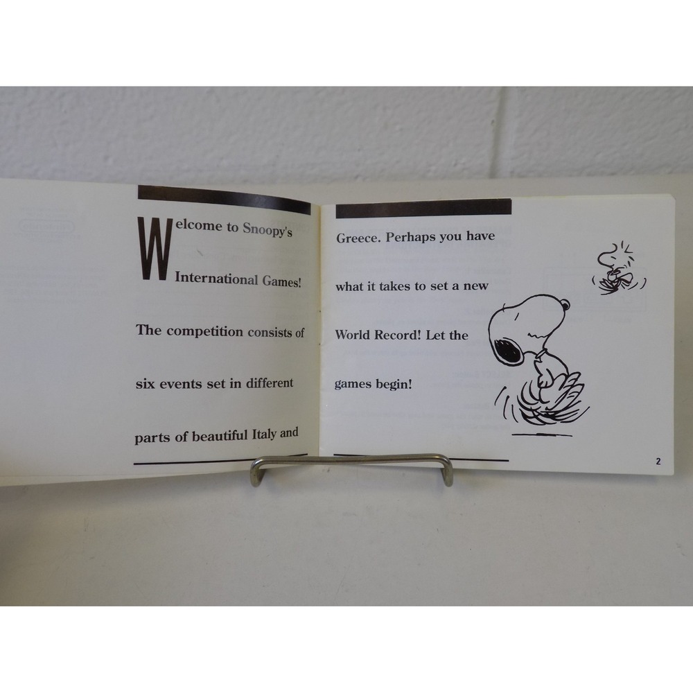 Peanuts Snoopy's Silly Sports Spectacular NES Instruction Manual Kemco NES-OP - Picture 5 of 5